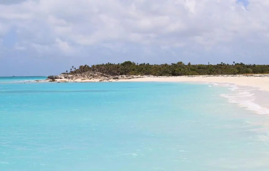 Turquoise shallows and open sand
